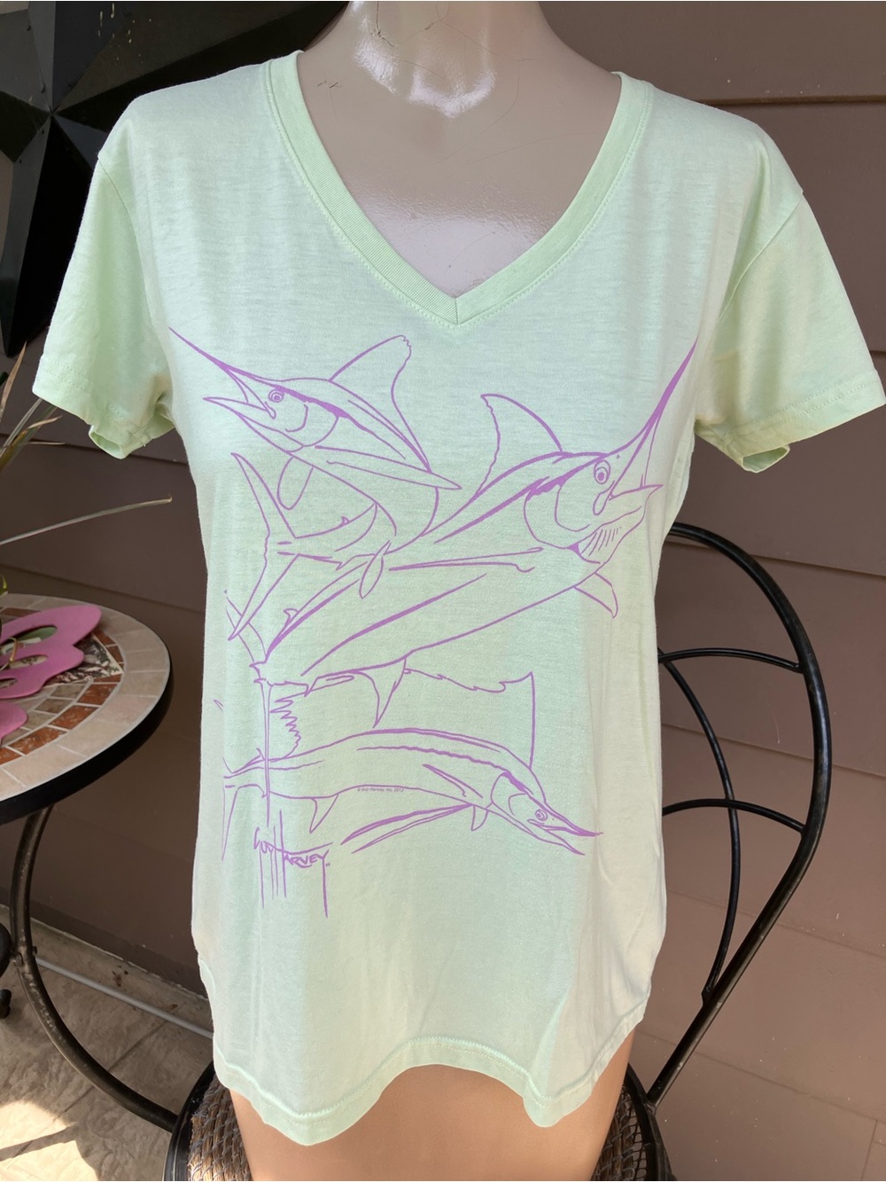 💥 3 for $15 Sale
Guy Harvey Light Green V-Neck Tee 🐋